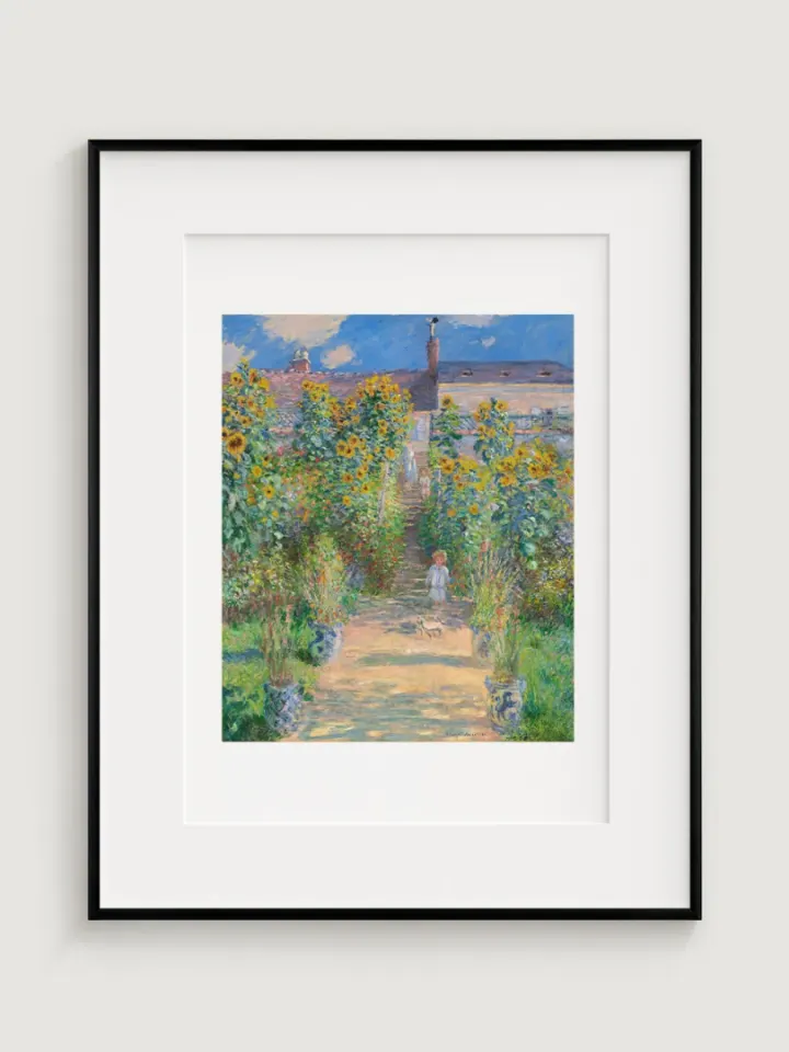 Umělcova zahrada ve Vétheuil, Claude Monet, 1881