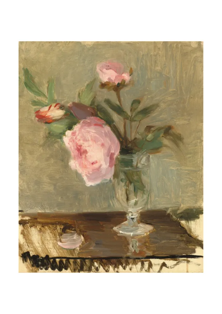 Pivoňky, Berthe Morisot, 1869