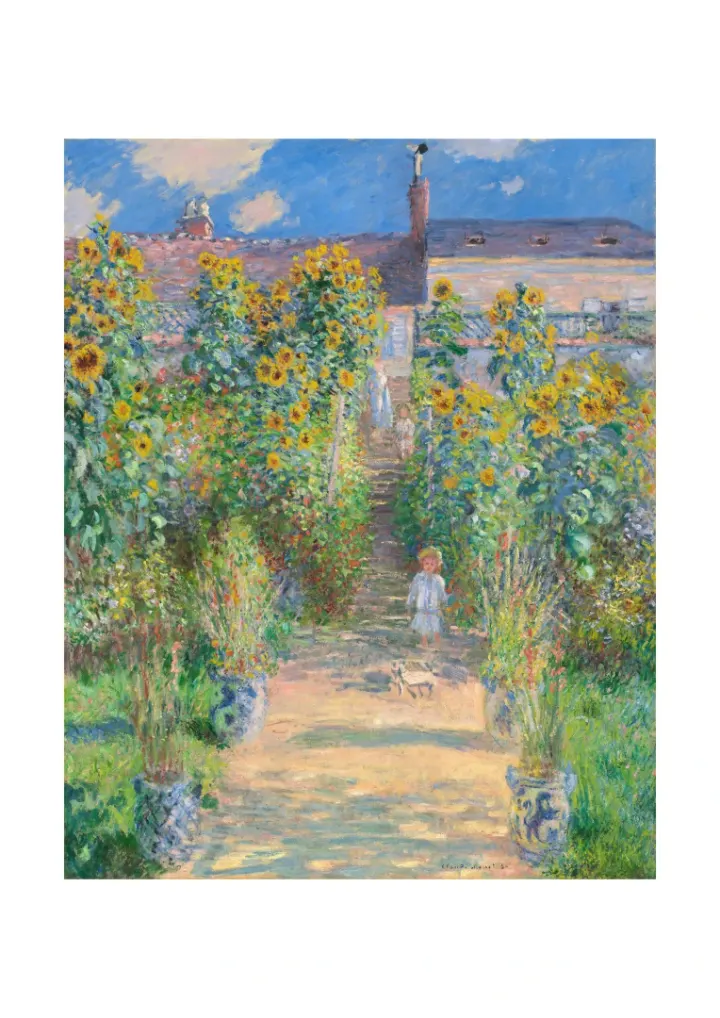 Umělcova zahrada ve Vétheuil, Claude Monet, 1881
